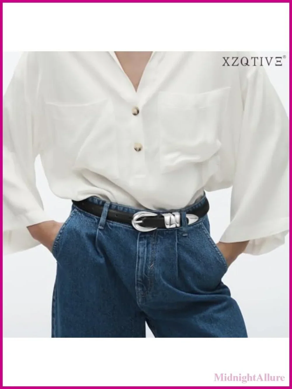Women's Skinny Faux Leather Belt Thin Waist Belt for Jeans Dress Pants with